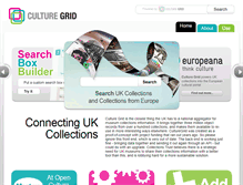 Tablet Screenshot of culturegrid.org.uk